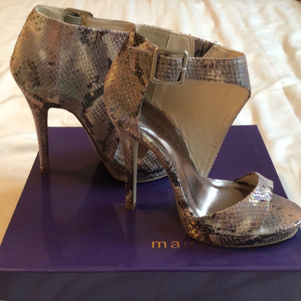 Nib Steve Madden Snake Print Shoes On Size 6 - image 5